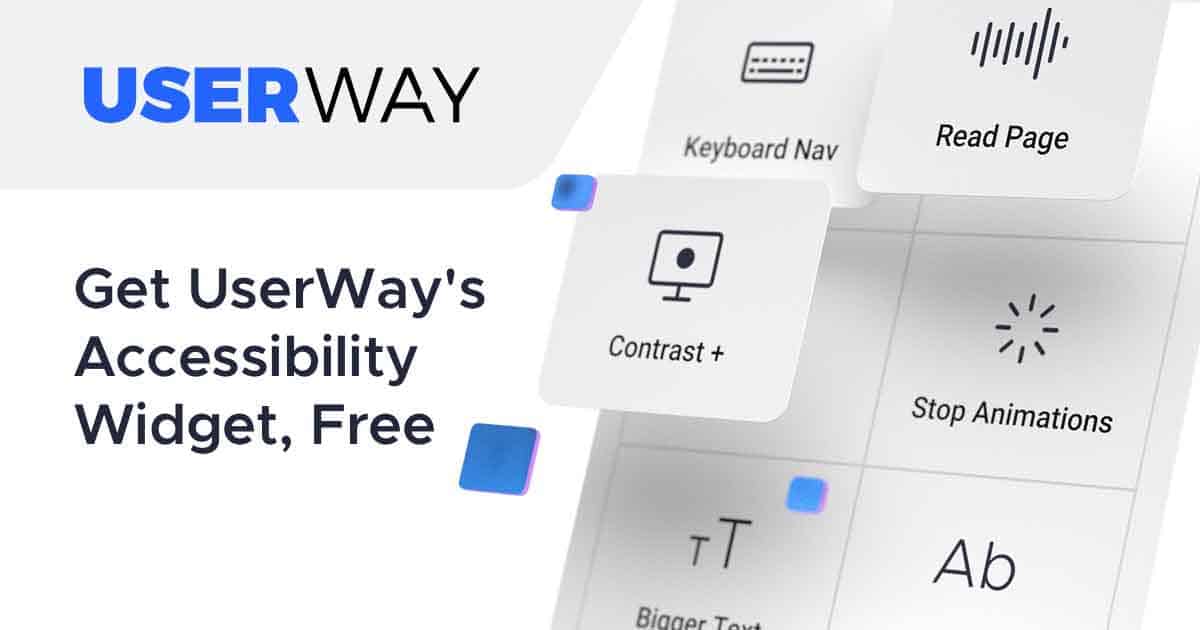 Userway widget promo