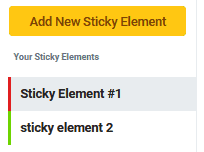 WP Sticky add element
