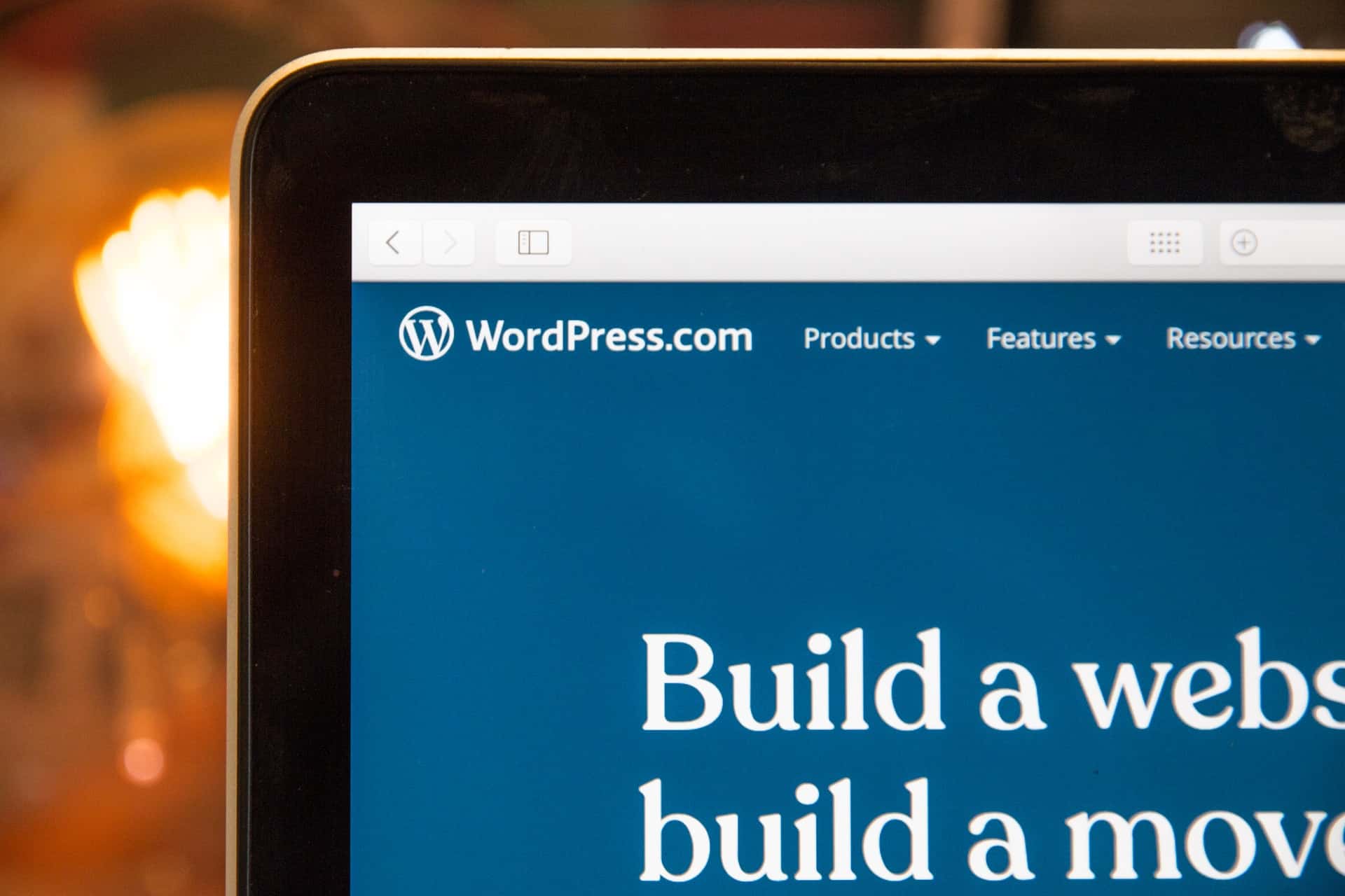 WordPress landing page