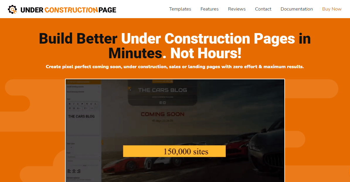 UnderConstructionPage plugin