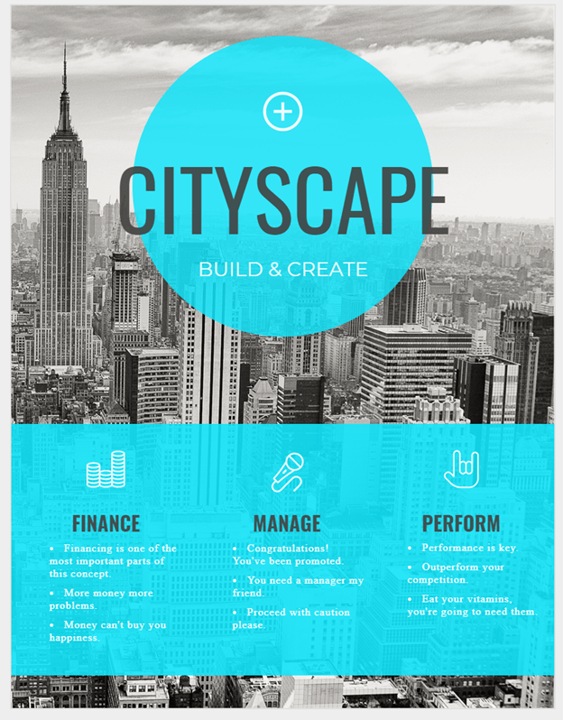 Cityscape flyer