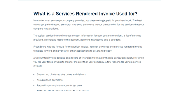 FreshBooks website page