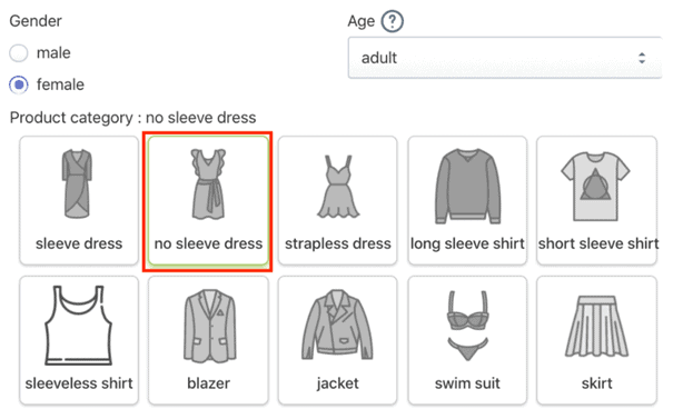 Kiwi Sizing size chart example part 2