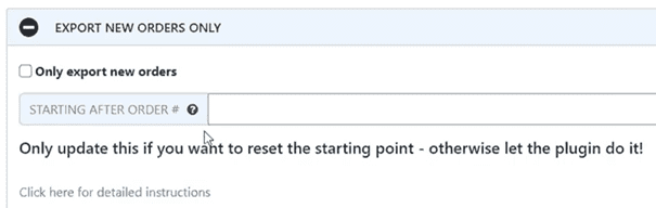 WooCommerce Order Export Pro new orders export