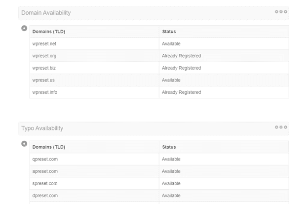 Websiteseostats domain and typo availability 