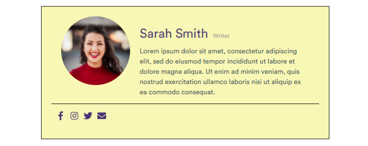 Example of Simple Author Box
