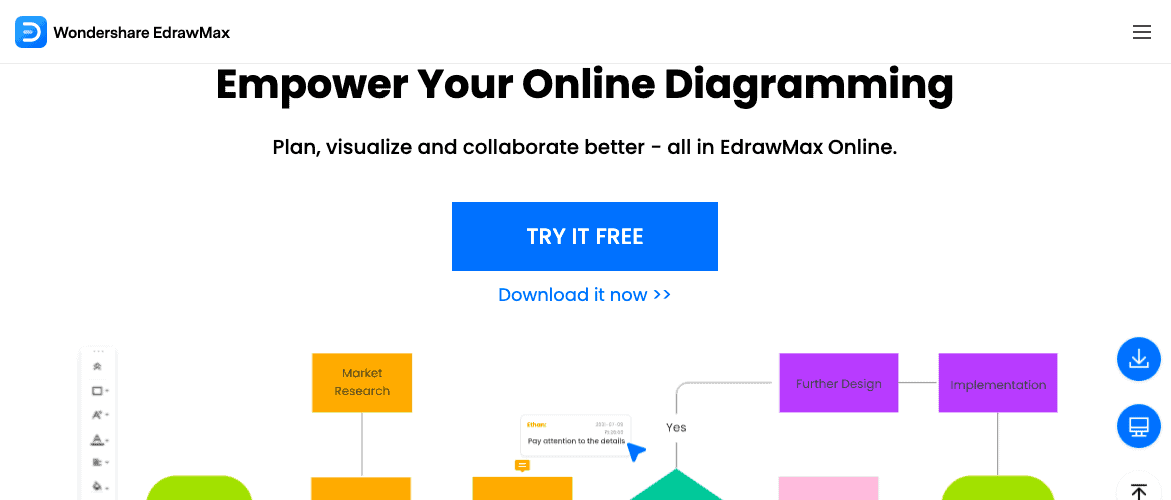 Edraw landing page