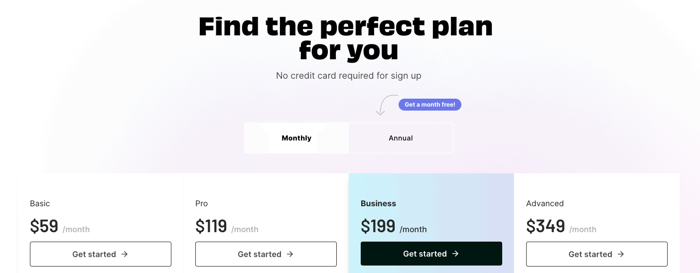Graphy pricing plans