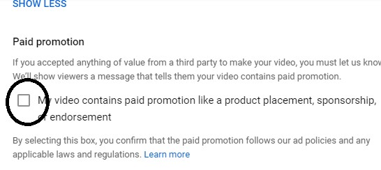 Paid promotion