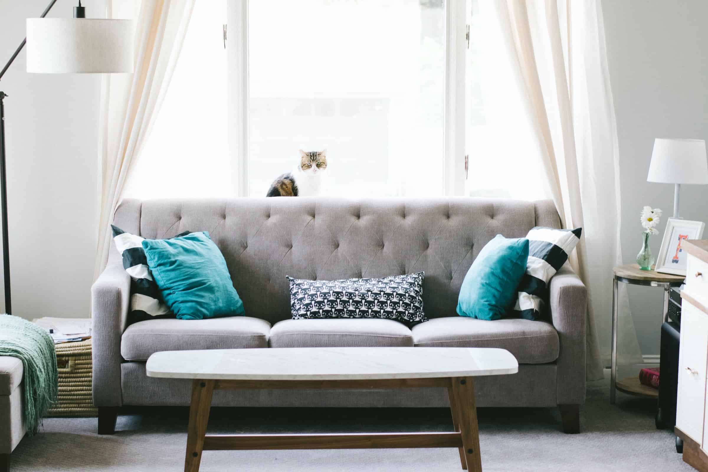 Grey sofa