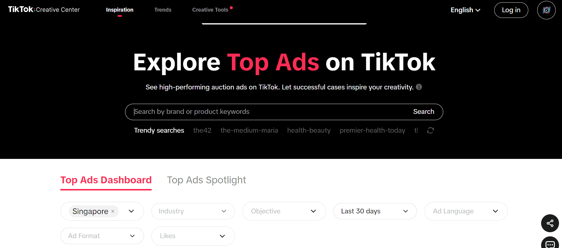 Tiktok Creative Center